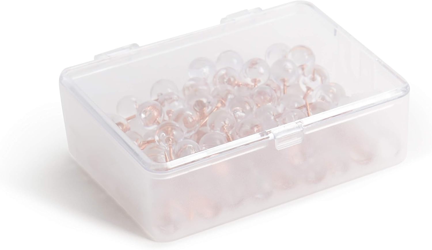 image:imageU Brands 3092U0624 Fashion Metal Thumbtacks Metal Brass 38Inch 200PackClearRose