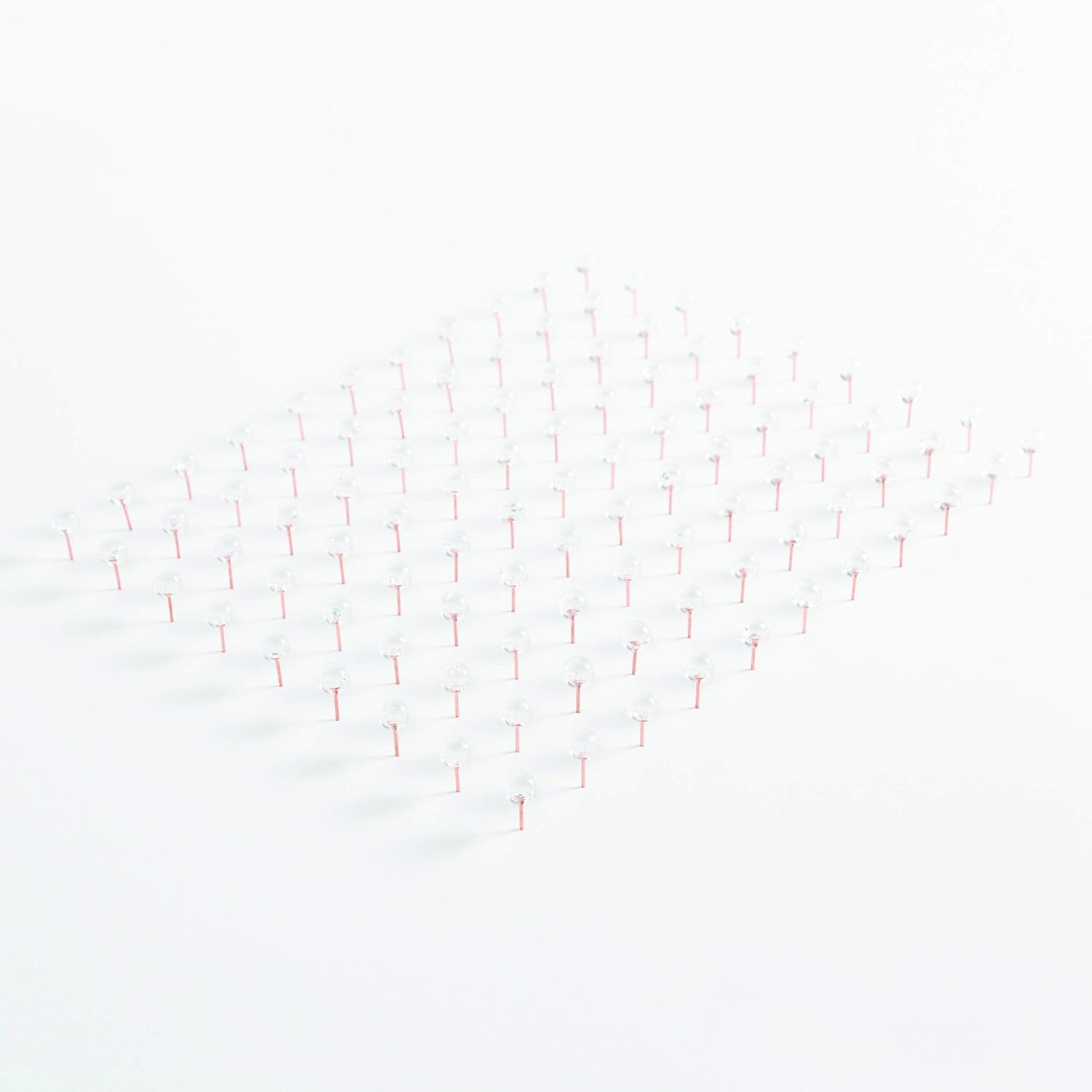 image:imageU Brands 3092U0624 Fashion Metal Thumbtacks Metal Brass 38Inch 200PackClearRose