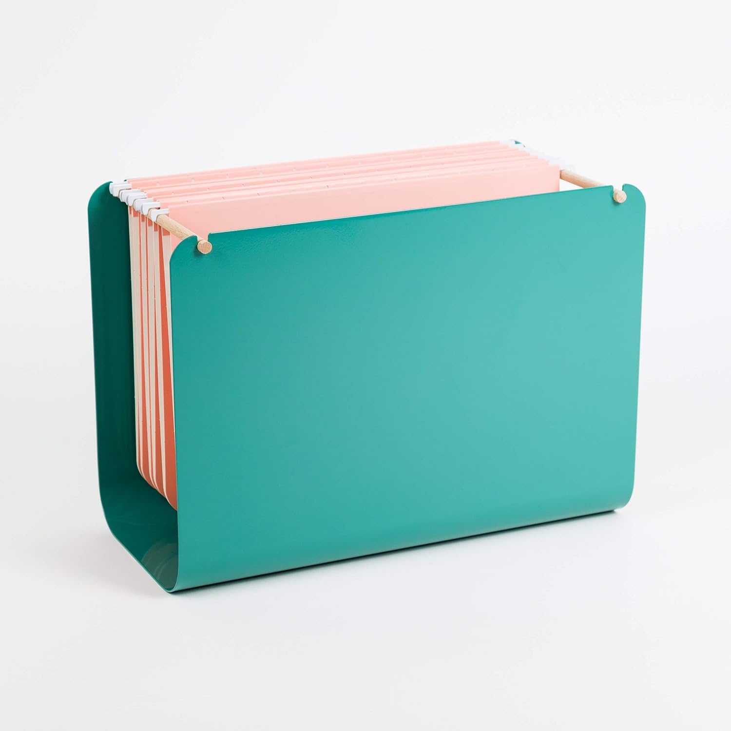 image:imageU Brands Arc Desktop File Organizer Metal Pink 3550A0204Green