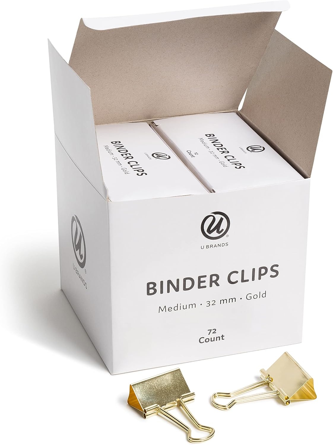 image:imageU Brands Binder Clips Medium 32mm Gold 72 CountMedium