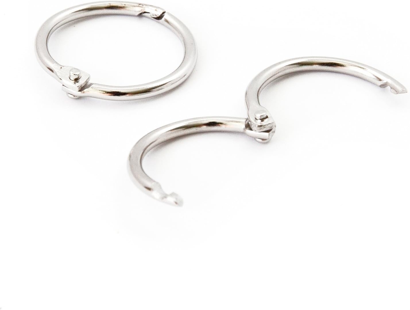 image:imageU Brands Book Rings Set Office Supplies Binder Accessories Silver 3 12 Count100 Count