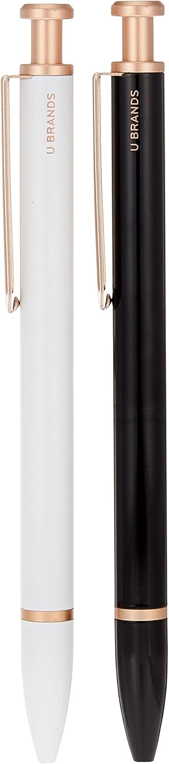 image:imageU Brands Desktop Accessory Kit Office Supplies Set Wire Metal Rose Gold 10Pieces