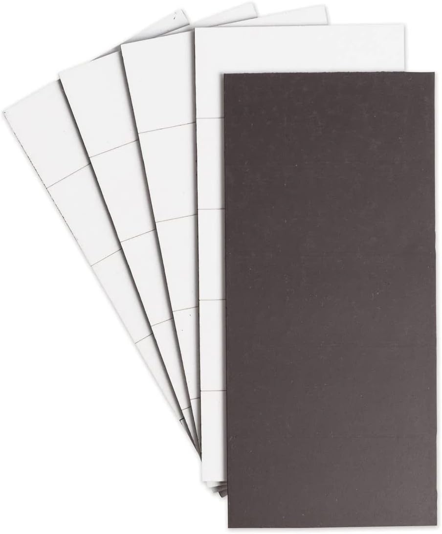 image:imageU Brands DryErase Magnetic Tape Strips 2 x 0875 White 25 Pack Reusable WriteOn Magnet Labels for Whiteboards Lockers Shelves Classroom Organization Office and Home