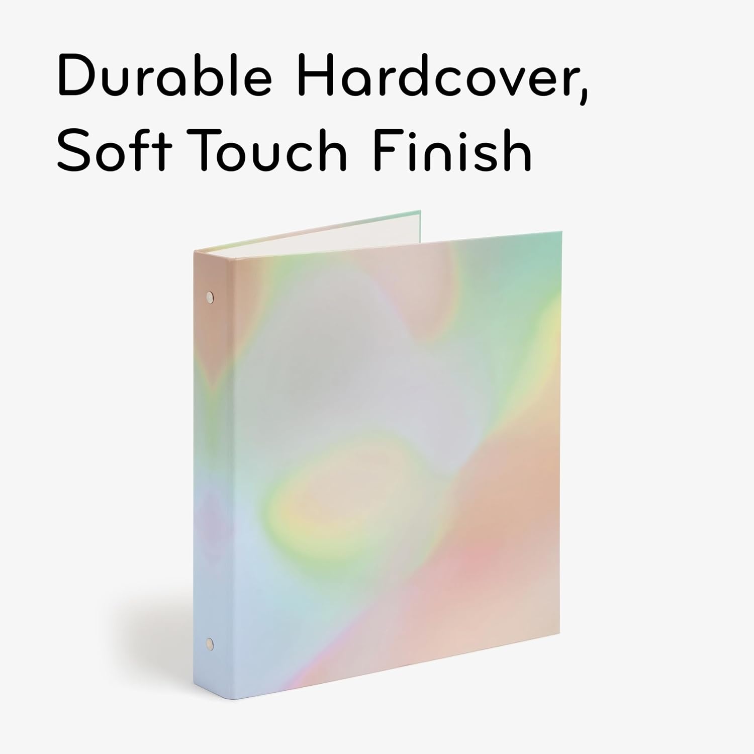 image:imageU Brands EcoConscious 1 Binders Set of 2 Artist Touch Prints Silver Metal ORingsLucent Dreams