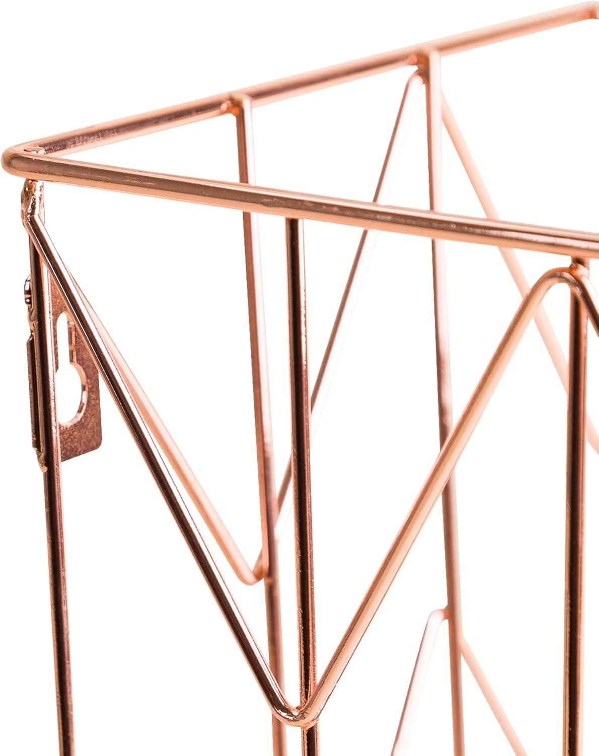 image:imageU Brands Hanging File Desk Organizer Rose Gold Wire Metal 854U0206Hanging File Desk Organizer