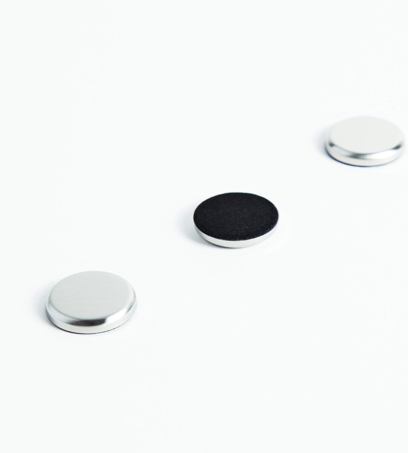 image:imageU Brands High Energy Brushed Metal Magnets for Glass Dry Erase Boards 125 Silver 12Count 2911U0012Silver
