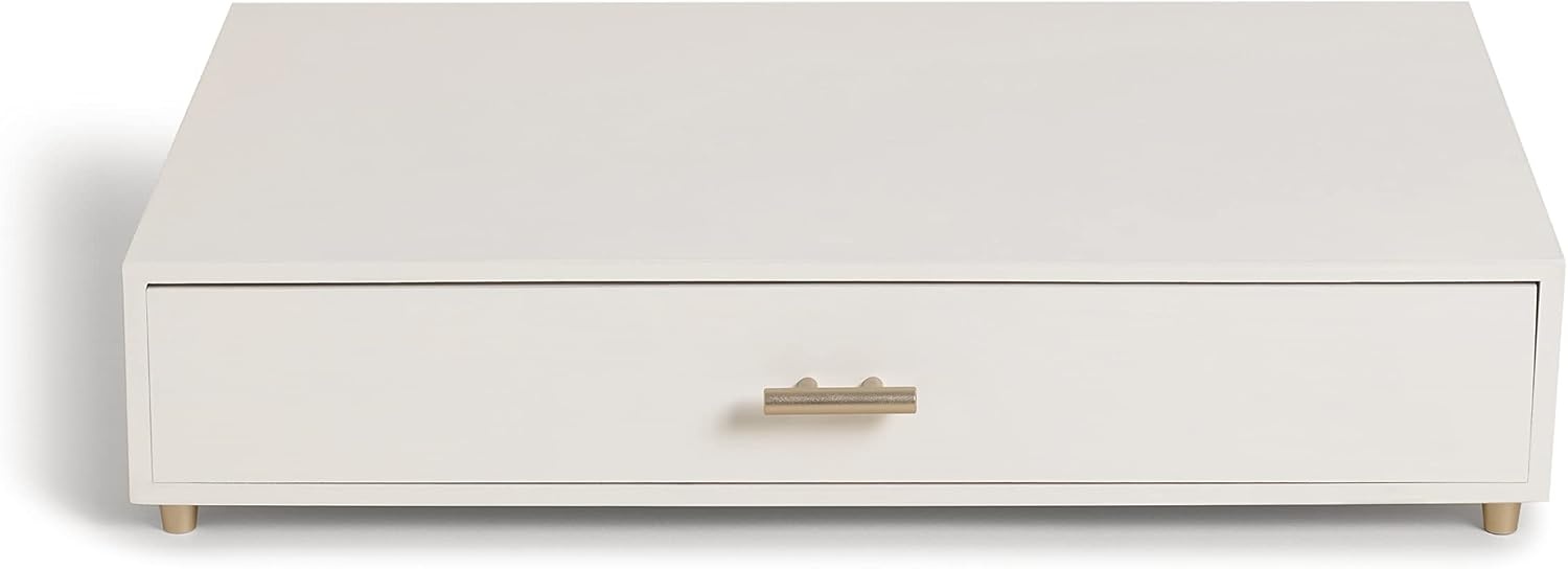 image:imageU Brands Juliet Monitor Stand Office Organization Supplies White and Gold 1 Count