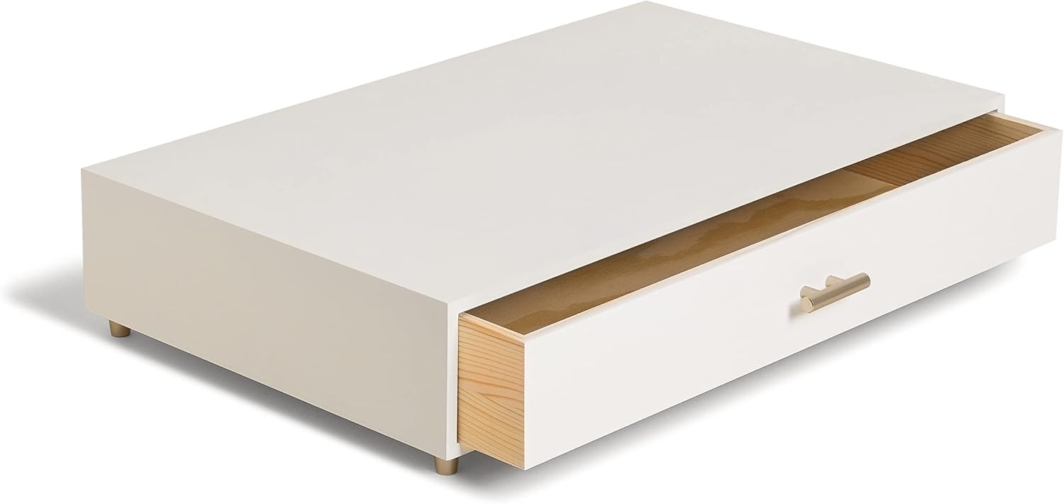 image:imageU Brands Juliet Monitor Stand Office Organization Supplies White and Gold 1 Count