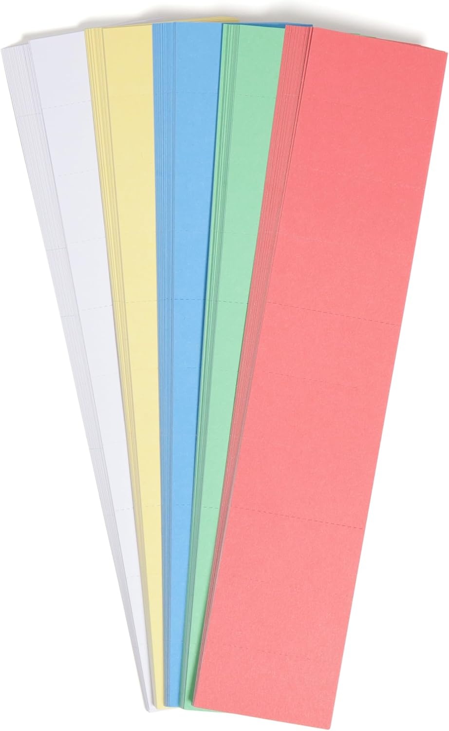 image:imageU Brands Magnetic Card Holder Paper Insert Refill Data Cards 2 X 1 Assorted 10 PackAssorted