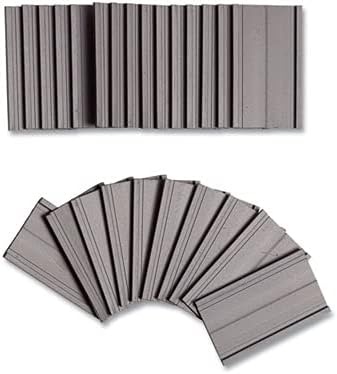 image:imageU Brands Magnetic Label Holders 6 x 2 Black 10Pack Reusable Magnetic Card Holders for Shelving Warehouse Racks File Cabinets and Metal Surfaces2 X 1