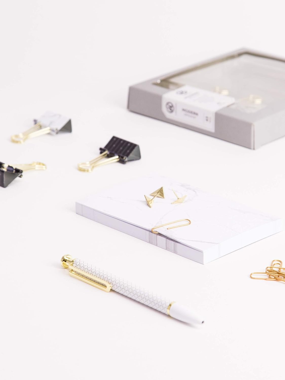 image:imageU Brands Modern Office Kit Marble Black and Gold 43 Pieces 058U0424
