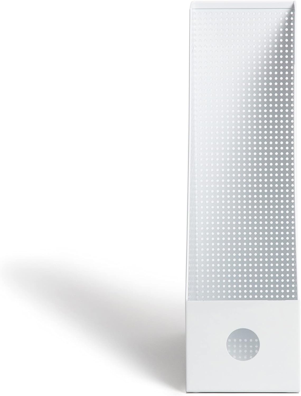 image:imageU Brands Modern Perforated Magazine Holder Office Supplies Metal White 122 x 374 x 965 1 Count