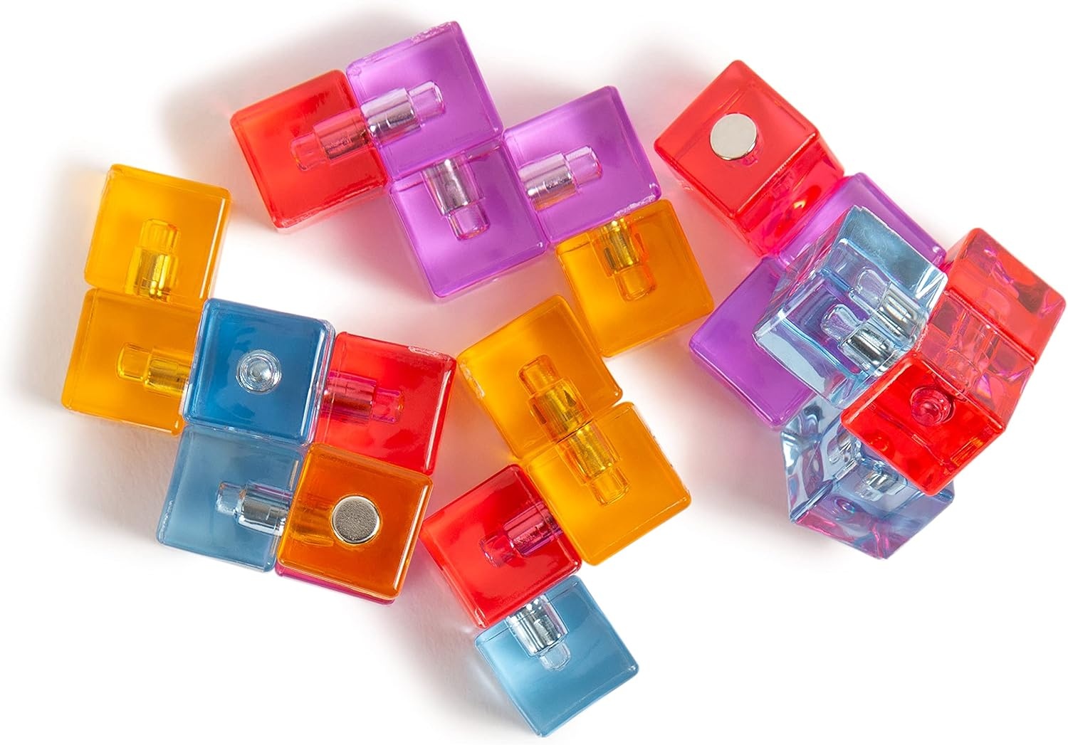 image:imageU Brands Neodymium Cube Magnets Office Supplies Assorted Colors 05 24 CountCube