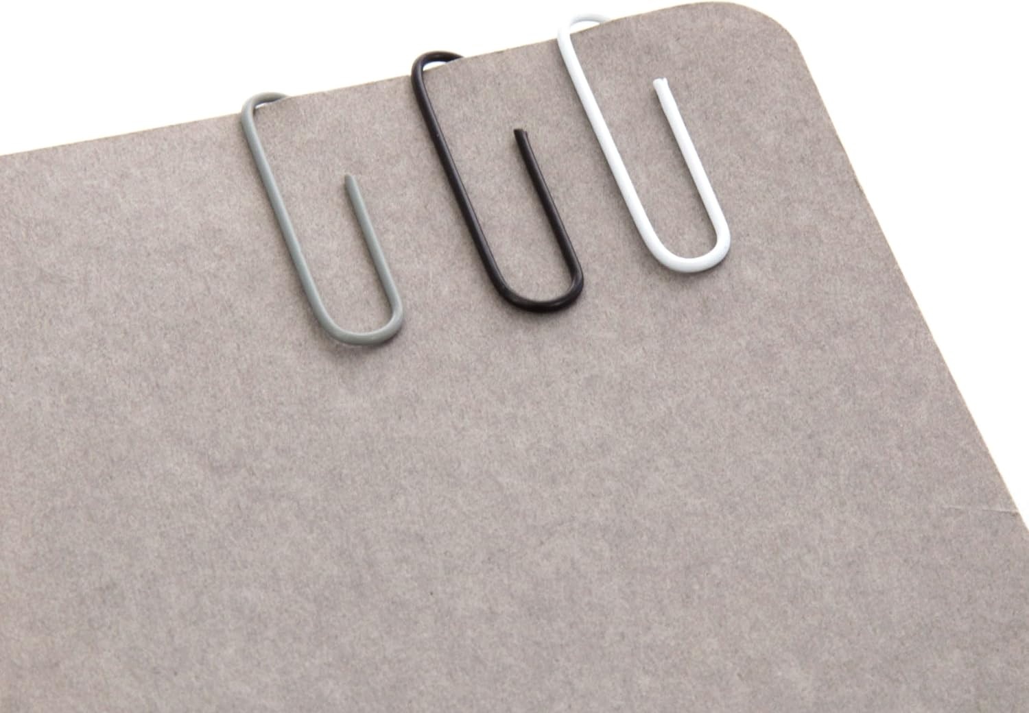 image:imageU Brands Paper Clips Medium 118Inch Black White and Gray Fashion Colors 300Count