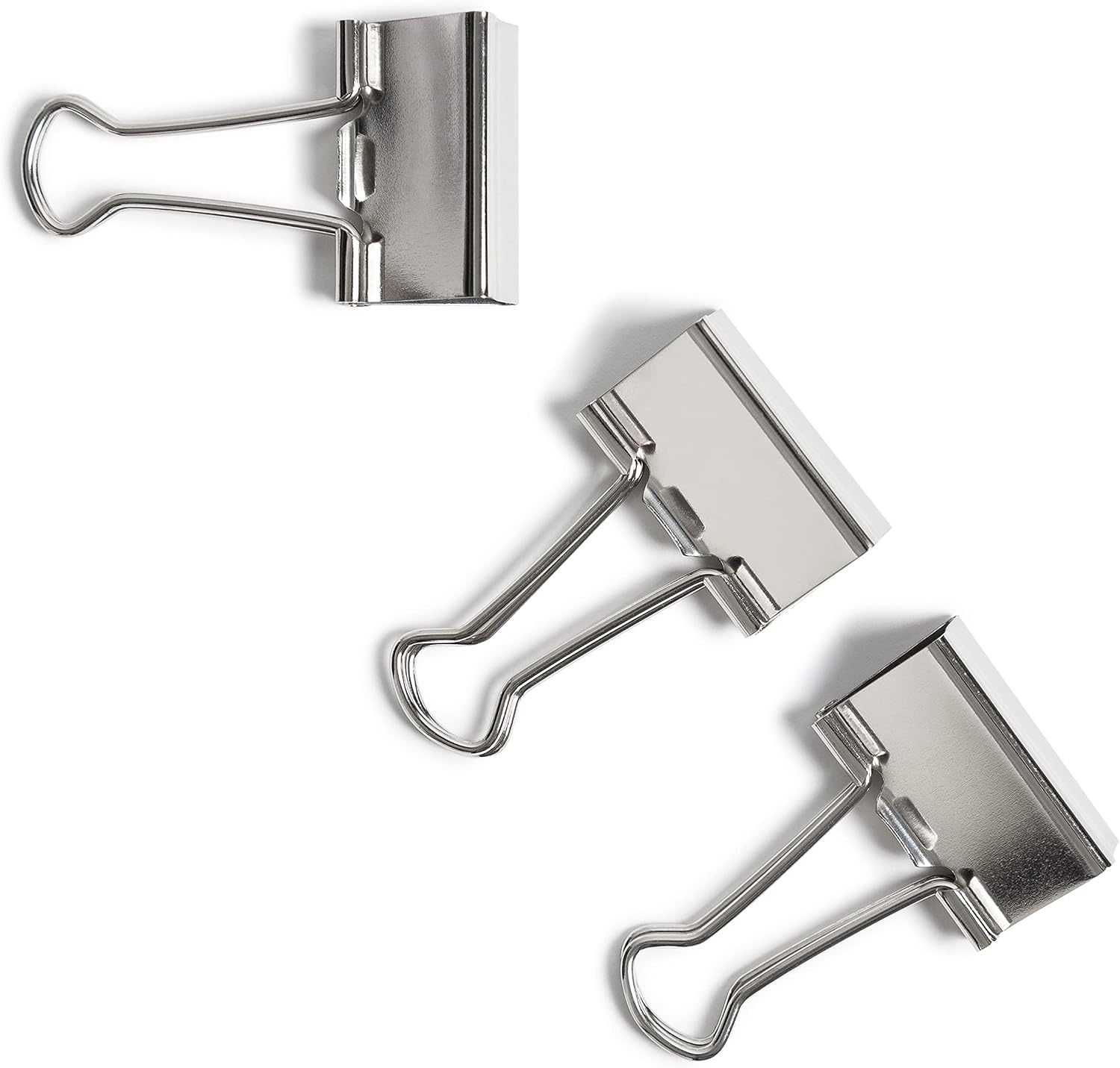 image:imageU Brands Small Binder Clips Metallic Silver Office Organization Supplies 19mm 72 CountMedium