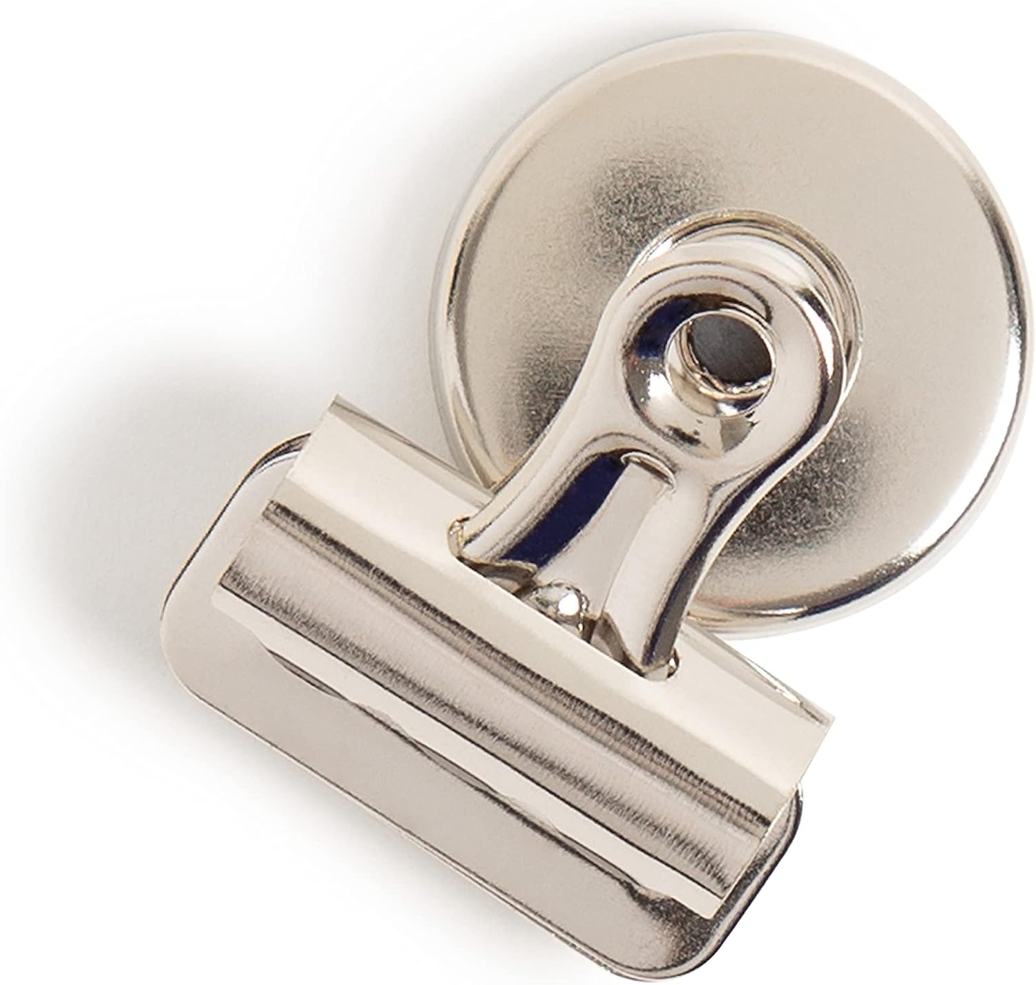 image:imageU Brands Strong Refrigerator Magnet Clips Silver Office Organization Supplies White Board Accessories 12 CountSilver