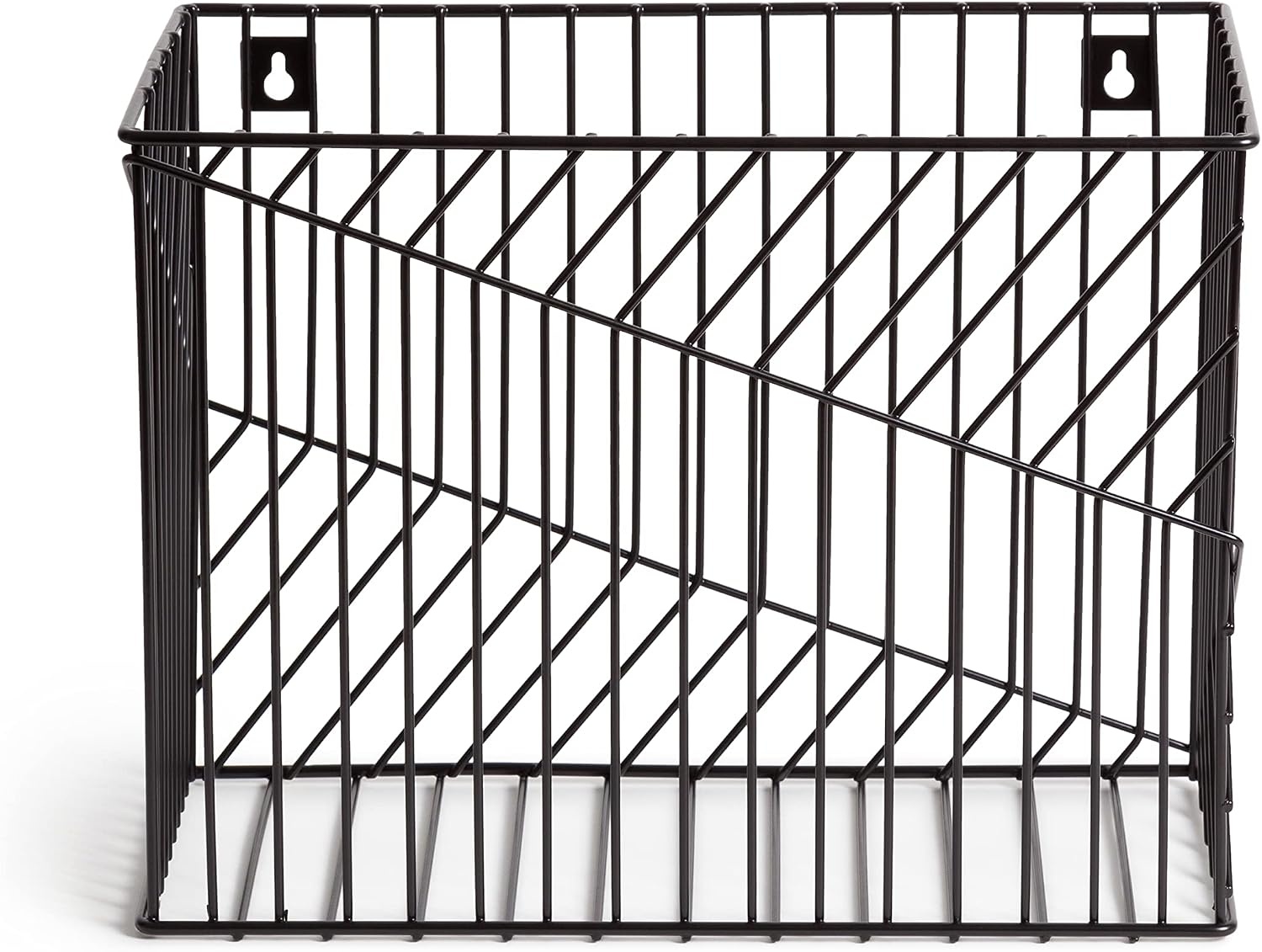 image:imageU Brands Vena Wire File Basket Office Supplies Metal Black 1 CountBlack