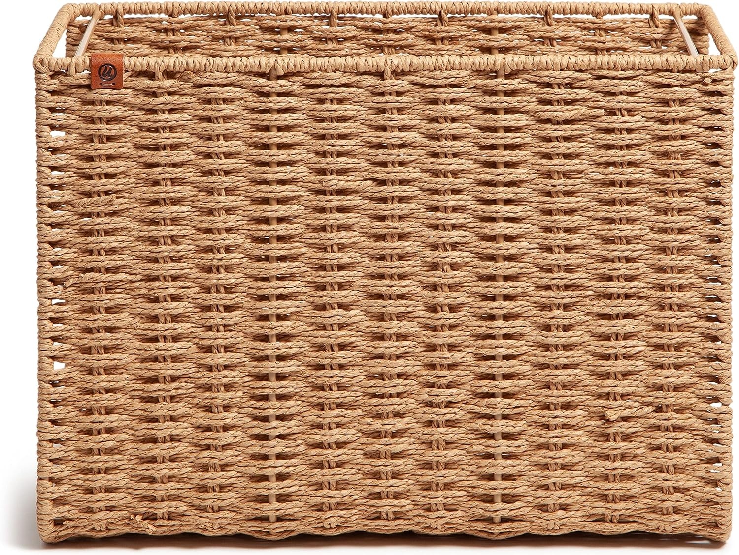 image:imageU Brands Woven Hanging File Basket Office Organization Supplies 1 Count