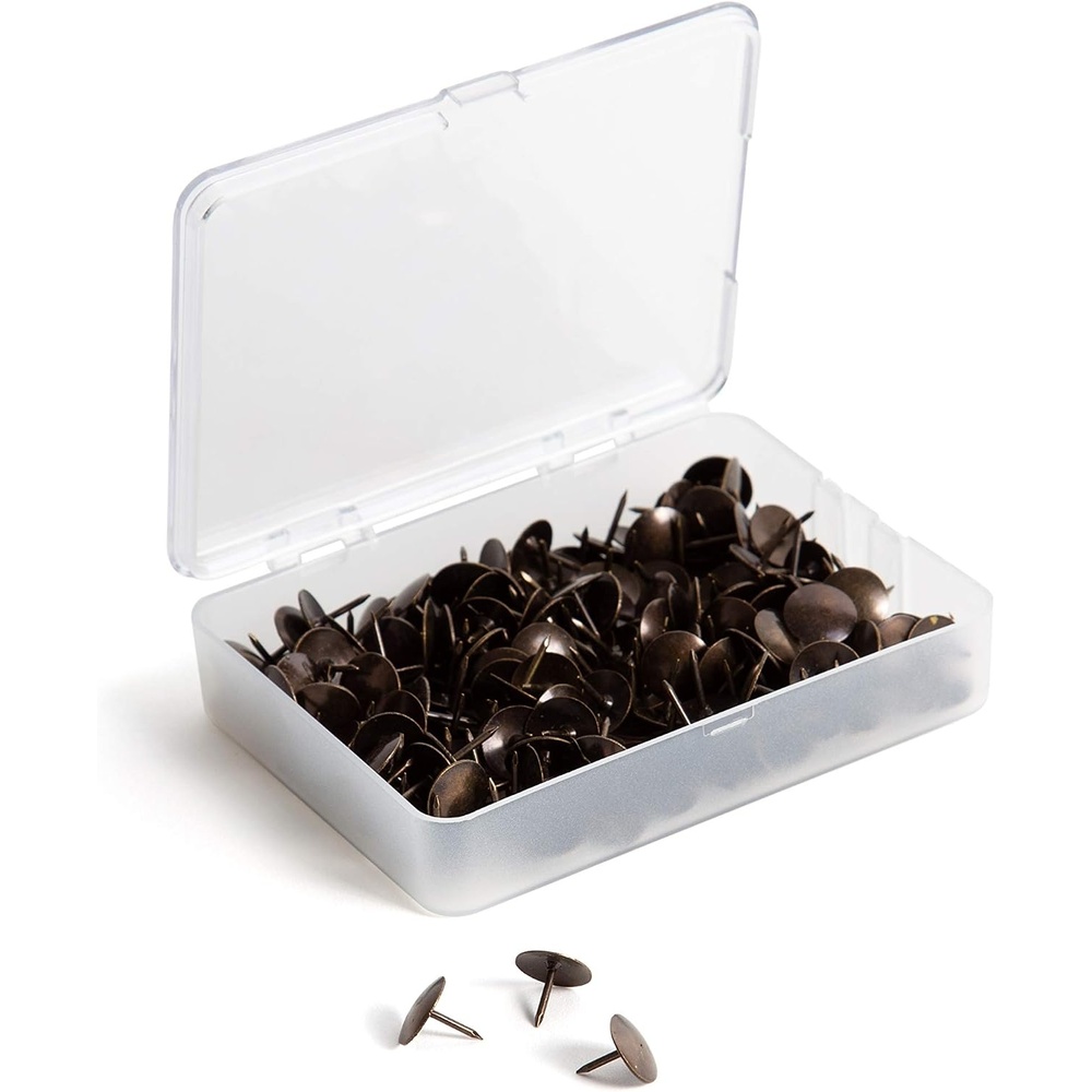 image:imageU Brands 3092U0624 Fashion Metal Thumbtacks Metal Brass 38Inch 200PackBrass