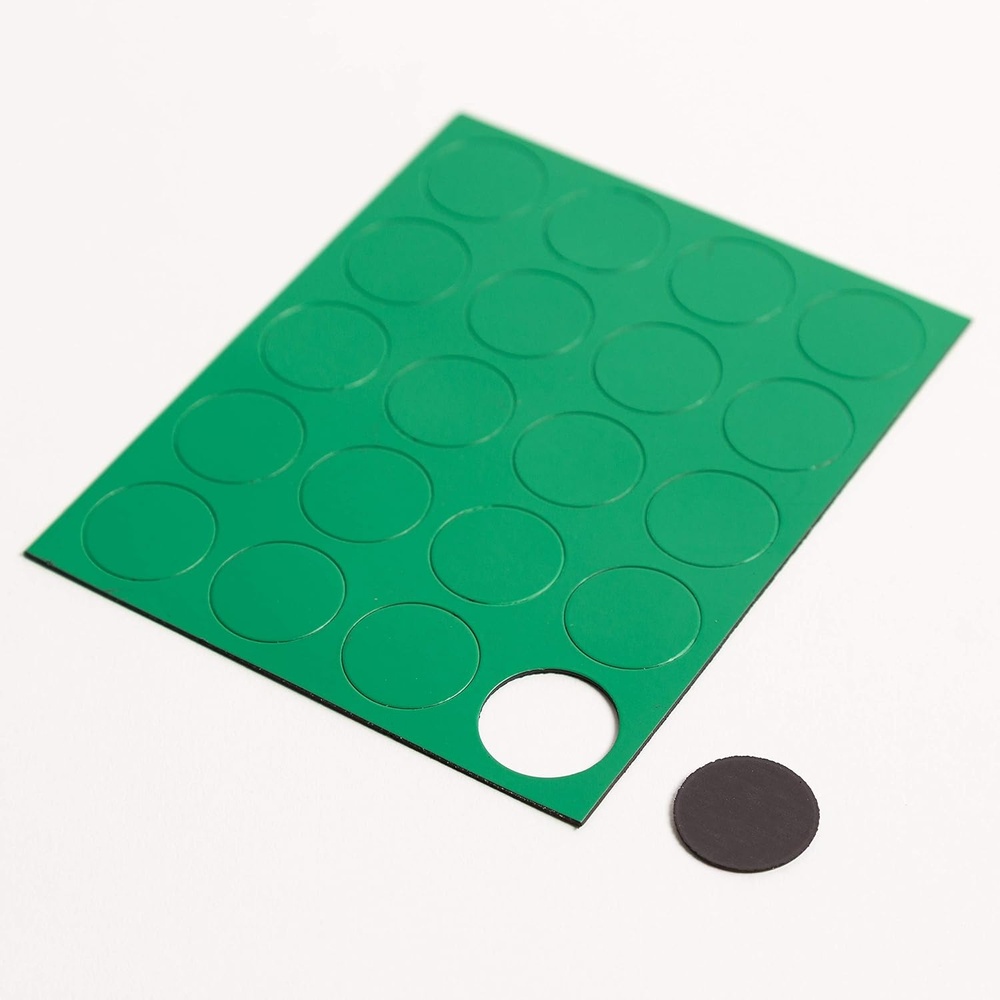 image:imageU Brands Blue Round Magnets 075 Inch 20 Count Strong Small Circle Magnets for Whiteboards Lockers Refrigerators Magnetic Boards Classroom Office CraftsGreen