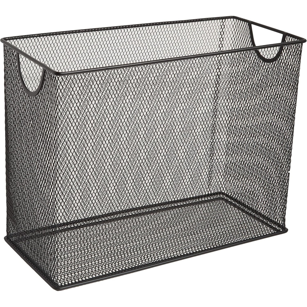 image:imageU Brands Desktop Hanging File Organizer Black Mesh Metal 55 D x 953 W x 124 H Letter Size Steel Wire Document amp Folder Organizer for Office Desk Home ClassroomLetter