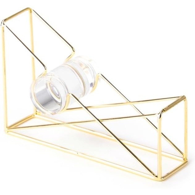 image:imageU Brands Desktop Tape Dispenser Wire Metal Rose Gold  858U0648Gold