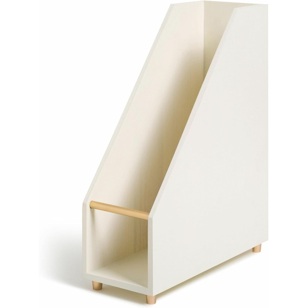 image:imageU Brands Juliet Magazine Holder Office Supplies Offwhite and Gold 1 Count 3463U0206