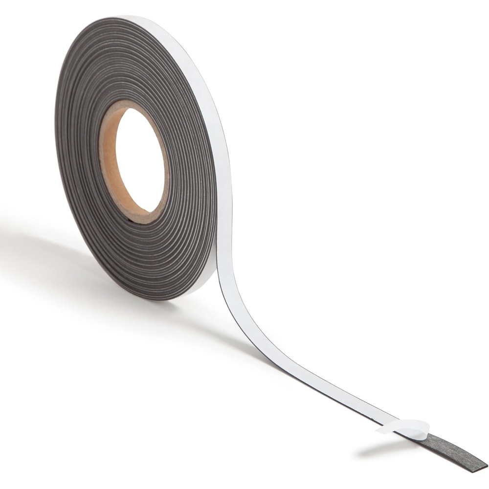 image:imageU Brands Magnetic Adhesive Tape Roll 05 x 50 Black Strong Flexible Magnet with PeelandStick Backing for Crafts DIY Projects Refrigerator Whiteboard Classroom Office Use