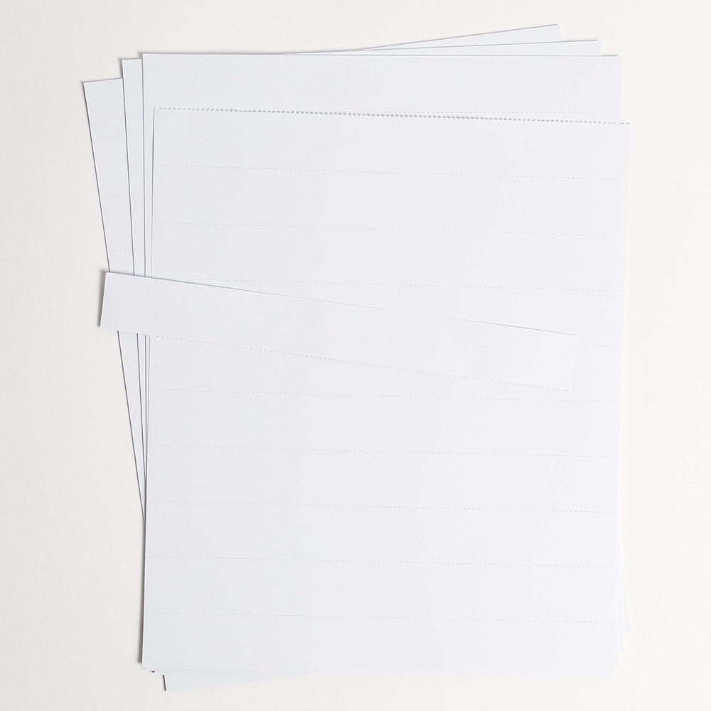 image:imageU Brands Magnetic Card Holder Paper Insert Refill Data Cards 2 X 1 Assorted 10 PackWhite