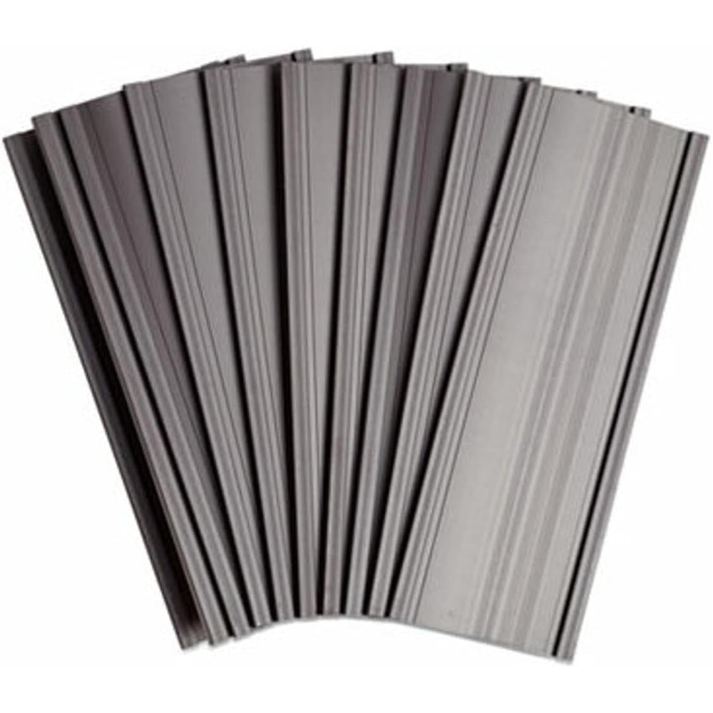 image:imageU Brands Magnetic Label Holders 6 x 2 Black 10Pack Reusable Magnetic Card Holders for Shelving Warehouse Racks File Cabinets and Metal Surfaces6 X 2