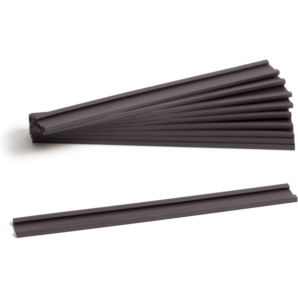 image:imageU Brands Magnetic Label Holders 6 x 2 Black 10Pack Reusable Magnetic Card Holders for Shelving Warehouse Racks File Cabinets and Metal Surfaces6 X 5