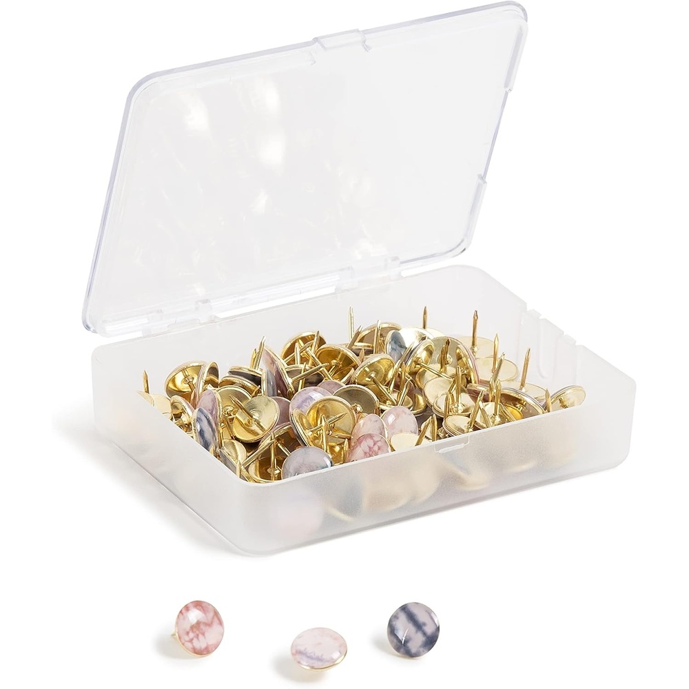 image:imageU Brands Map Push Pins Assorted Colors 300Count 3086U0624Soft Dye