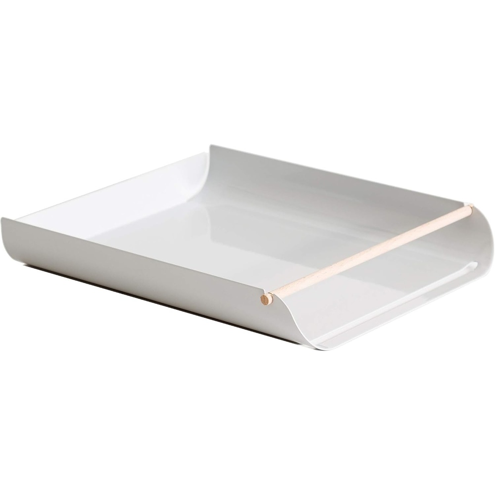 image:imageU Brands Metal Paper Tray Letter Size Desktop Accessory Arc Collection Grey 3548A0206Gray