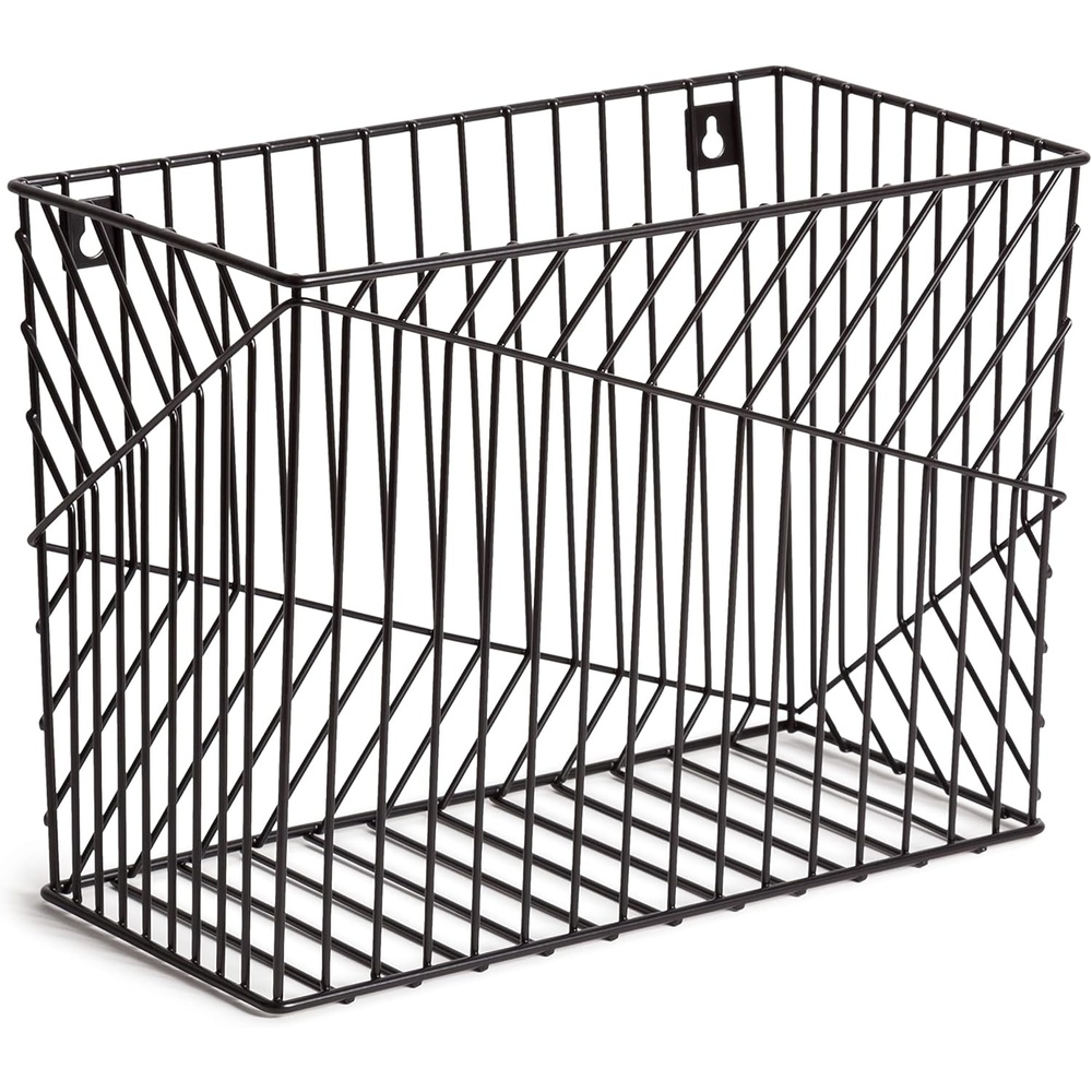 image:imageU Brands Vena Wire File Basket Office Supplies Metal Black 1 CountBlack