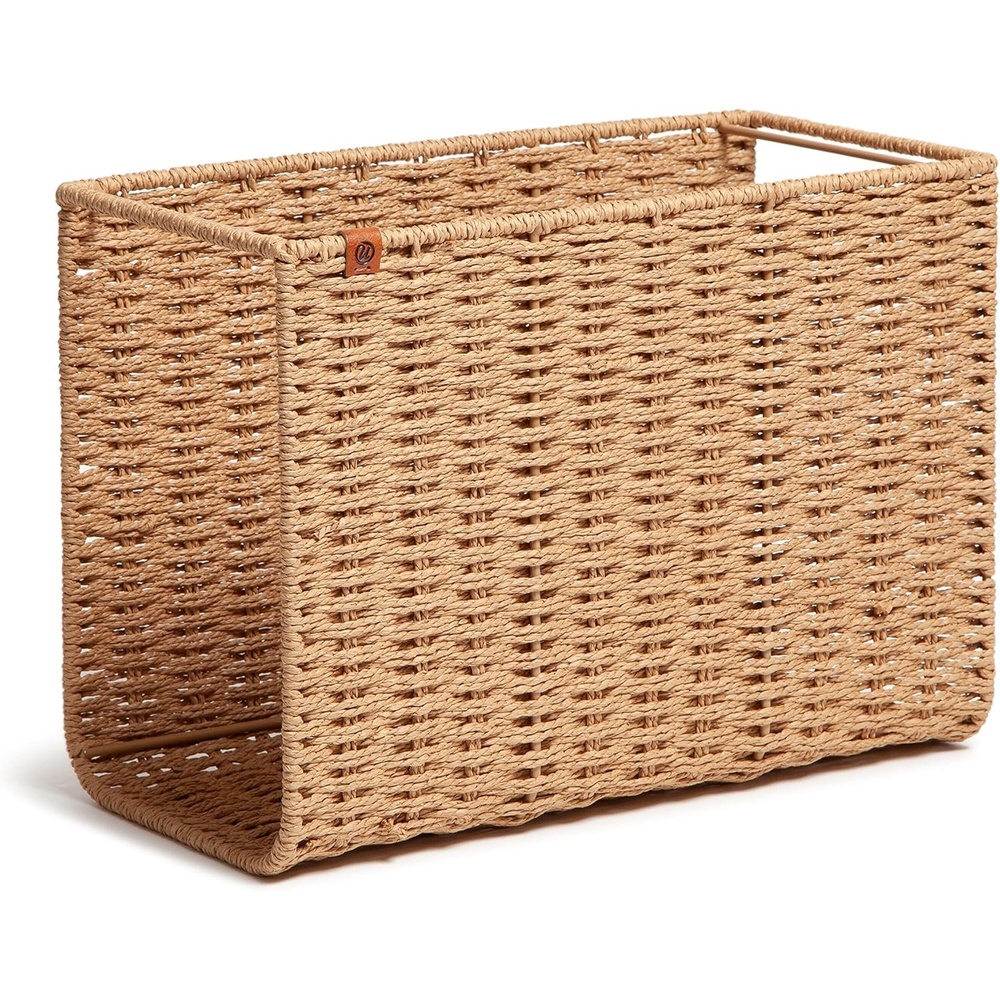 image:imageU Brands Woven Hanging File Basket Office Organization Supplies 1 Count