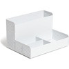 image:imageU Brands Modern Perforated Storage Cup Desk Organizer Office Supplies White Metal 1 Count