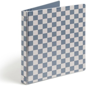 U Brands 2 Pack 1 Inch Clearview Binders, Pastel Drift, O-Ring, 2 Interior Pockets, Clear View Cover, Holds Letter Size Paper(1 Count Checkered)