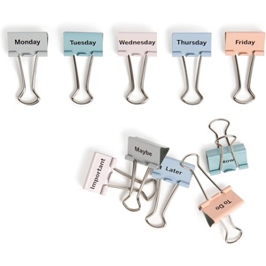 U Brands Binder Clips, 10-Count, 1 1/4 Inch Mini Metal Clamps, Task on Hand Binder Clips, Paper Clip Clamps for Home, School, and Business