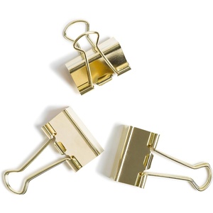 U Brands Binder Clips, Medium (32mm), Gold, 72 Count(Medium)