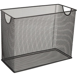 U Brands Desktop Hanging File Organizer, Black Mesh Metal, 5.5″ D x 9.53″ W x 12.4″ H, Letter Size, Steel Wire Document & Folder Organizer for Office Desk, Home, Classroom(Letter)