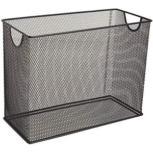 U Brands Desktop Hanging File Organizer, Black Mesh Metal, 5.5″ D x 9.53″ W x 12.4″ H, Letter Size, Steel Wire Document & Folder Organizer for Office Desk, Home, Classroom(12.4 x 9.53 x 5.5 inches (Pack of 6))