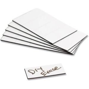 U Brands Dry-Erase Magnetic Tape Strips, 2″ x 0.875″, White, 25 Pack, Reusable Write-On Magnet Labels for Whiteboards, Lockers, Shelves, Classroom Organization, Office and Home