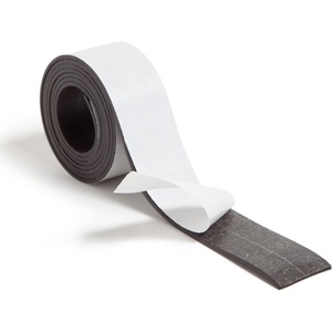 U Brands Magnetic Adhesive Tape Roll, 1″ x 4′, Black, Strong Flexible Magnet with Peel-and-Stick Backing for Crafts, DIY Projects, Refrigerator, Whiteboard, Classroom, Office Use