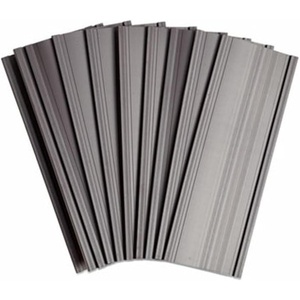 U Brands Magnetic Label Holders, 6″ x 2″, Black, 10-Pack, Reusable Magnetic Card Holders for Shelving, Warehouse Racks, File Cabinets, and Metal Surfaces(6″ X 2)