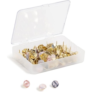 U Brands Map Push Pins, Assorted Colors, 300-Count (3086U06-24)(Soft Dye)
