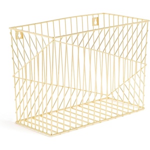 U Brands Metal Hanging File Organizer, Letter Size, Desktop Accessory, Vena Collection, Gold((Pack of 6))