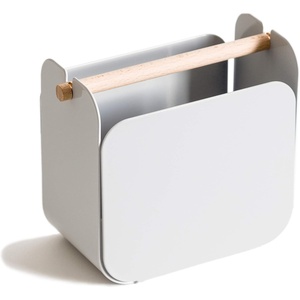 U Brands Metal Pencil Cup, Desktop Accessory, Arc Collection, Grey(Grey)