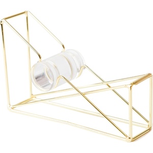 U Brands Metal Tape Dipenser, Desktop Accessory, Vena Collection, 1″ Core, Gold(Gold (Old Packaging))