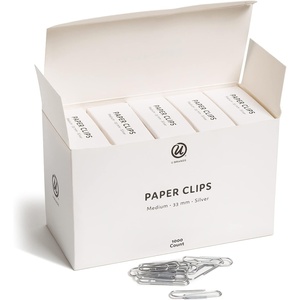 U Brands Paper Clips, Medium, Gold, 1000 Count(Silver)