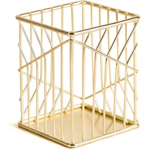 U Brands Vena Collection Wire Pencil Cup(Polished Gold)